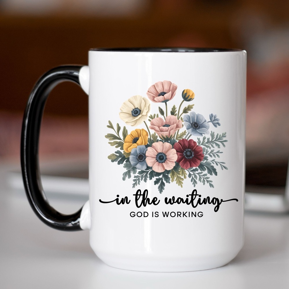 Coffee‎ Mug, God Is Working Coffee Mug, Inspirational Coffee Cup